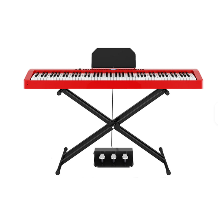 E-811 Piano electrónico portátil 88 teclas Piano eléctrico 88 teclas con peso completo