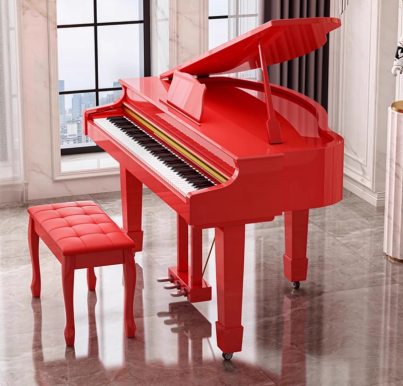 Grand Digital Electric Piano featuring 88-Key Triple-Sensor Weighted Hammer-Action Keyboard